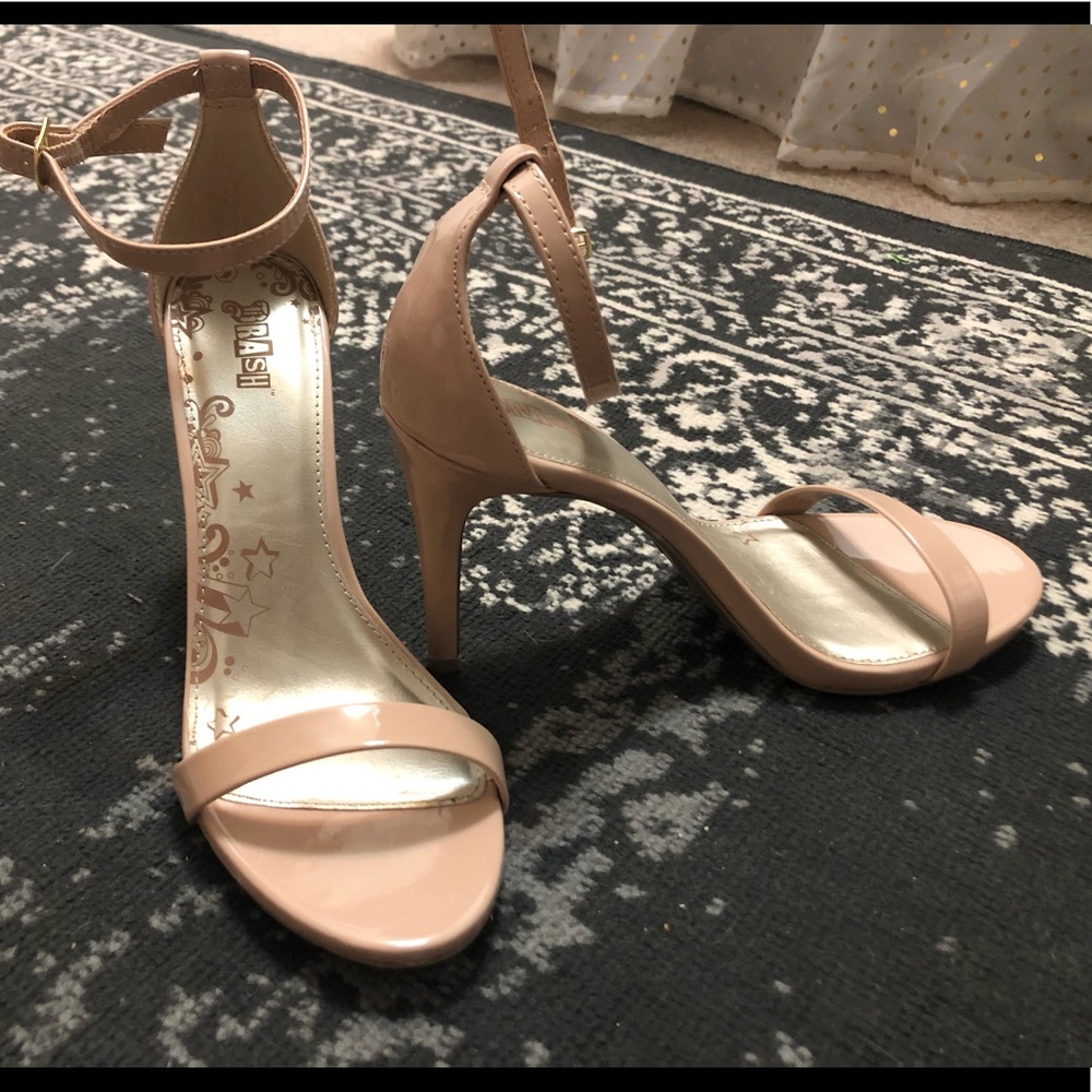 Nude ankle strap Heels